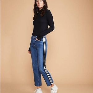 Lou & grey the straight striped jean